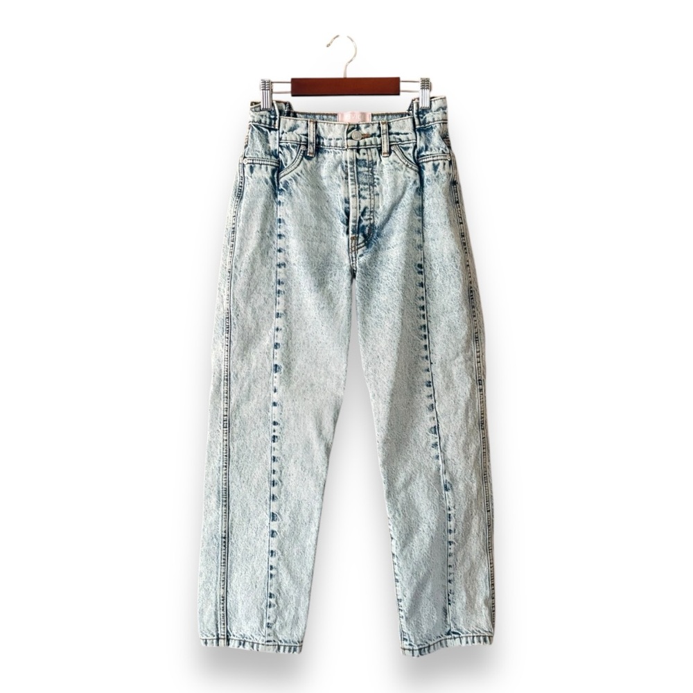 Revice Gemini Different Veiws Straight Leg Light Acid Wash High Rise Jeans 27